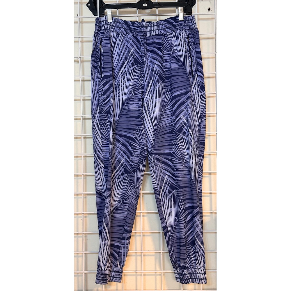 Tommy Bahama IslandZone Womens Blue Palm Print Jogger Pants Size Medium. - Picture 2 of 9